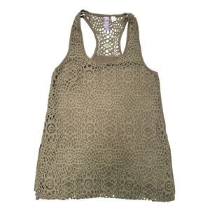 Alya Crochet Racerback Tank Top - Women's Small